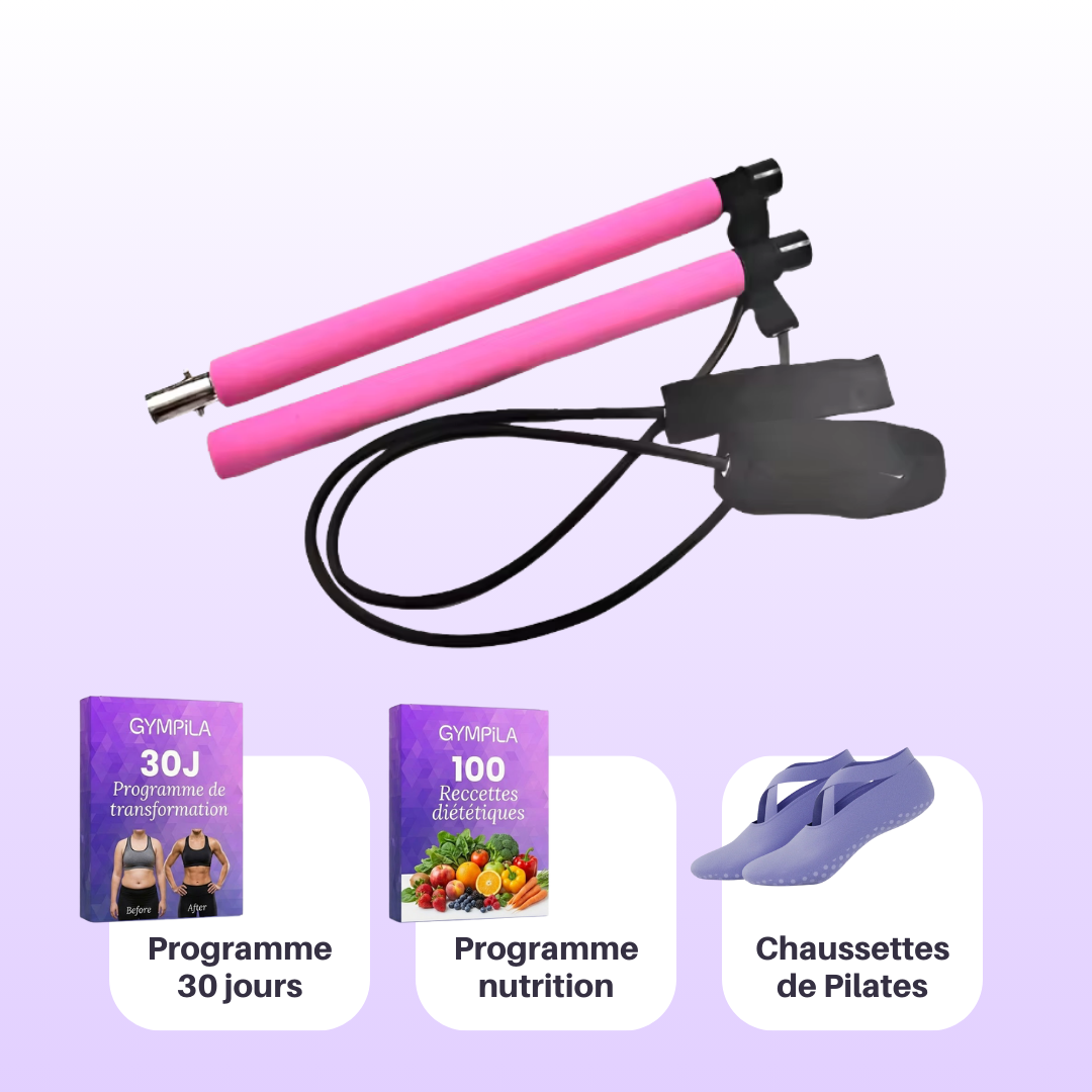 Barre Pilates + Programme de coaching de 30 jours