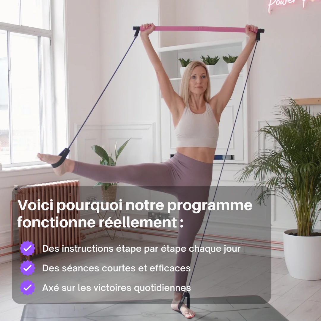 Barre Pilates + Programme de coaching de 30 jours