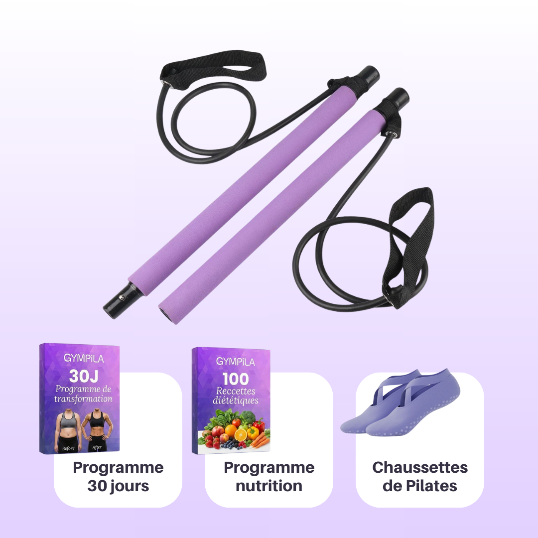 Barre Pilates + Programme de coaching de 30 jours